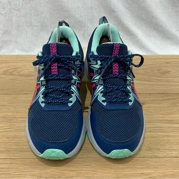 Asics Gel Venture 8 Trail Running Shoes Blue Pink Women’s Size 8 WIDE - Picture 3 of 9